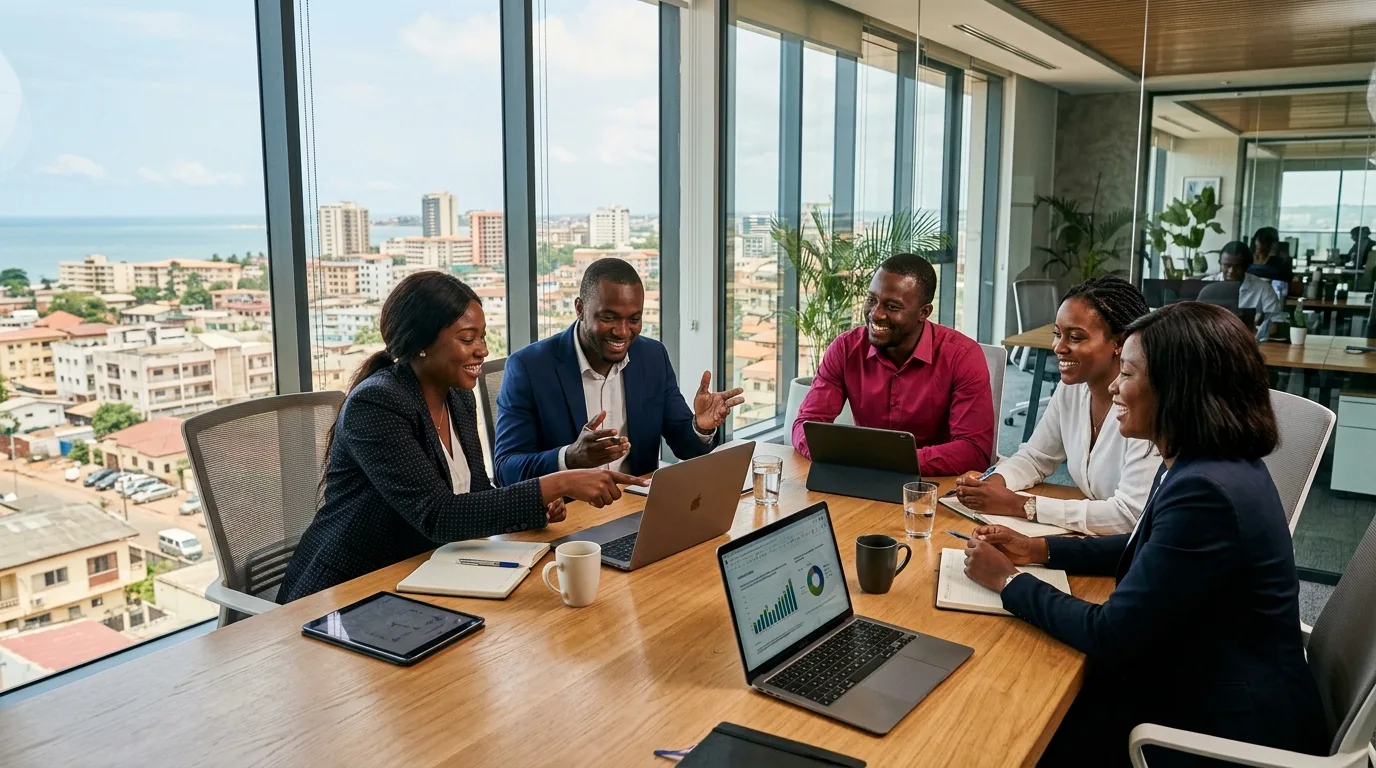 Équipe commerciale Soly Agency Conakry